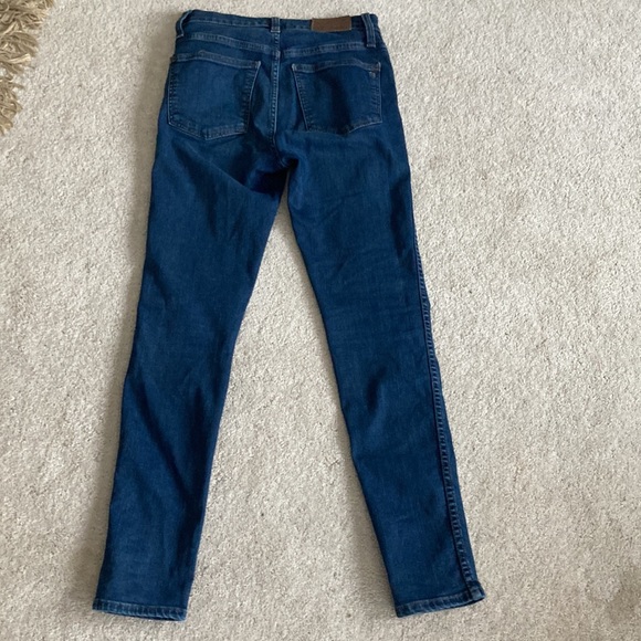 Madewelll Women Blue Skinny Jeans 10” High- Rise Sz 24 Zipper And 5 pickets - Picture 10 of 12